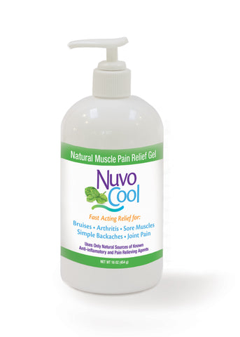 NuvoCool Natural Muscle and Pain Relief Gel 16 oz.